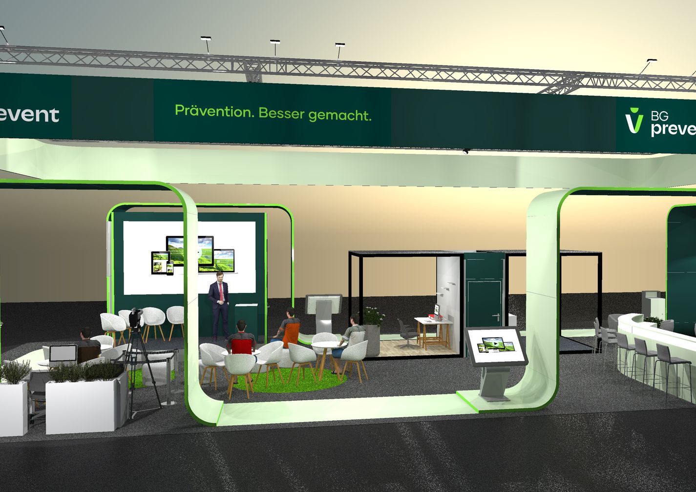 Messestand der BG prevent auf der A+A