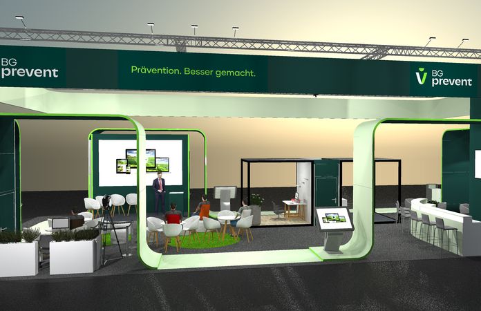 Messestand der BG prevent auf der A+A